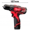 Дриль-шурупокрут акумуляторний Milwaukee M12 BDD-202C (4933441915) 1