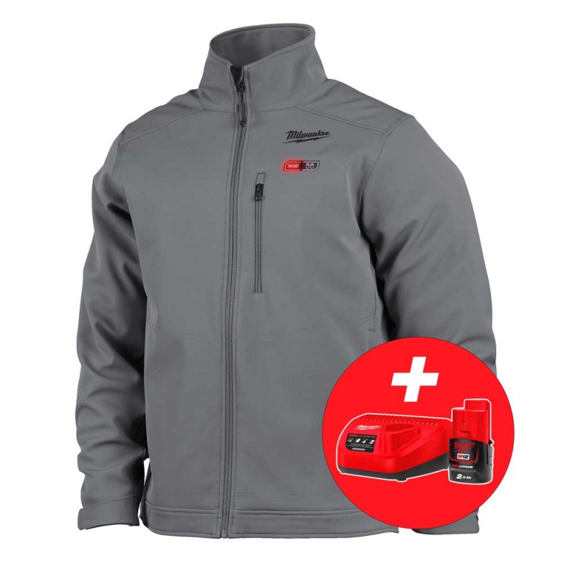 Куртка з підігрівом Milwaukee M12 HJ GREY5-201 (L) (4932492952)