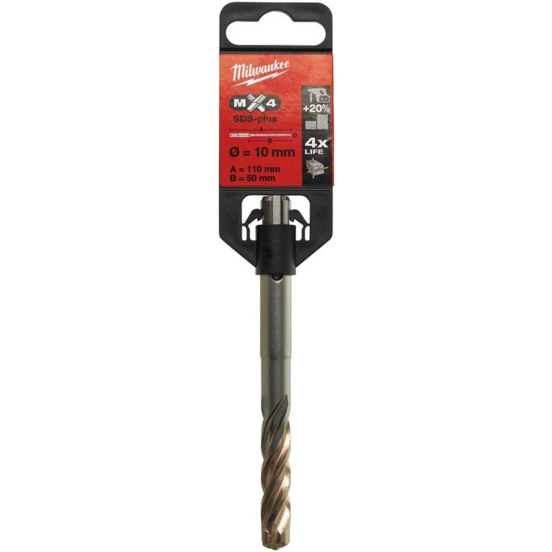 Бур Milwaukee SDS-PLUS MX4 Ø10x115х50 мм (4932352025)