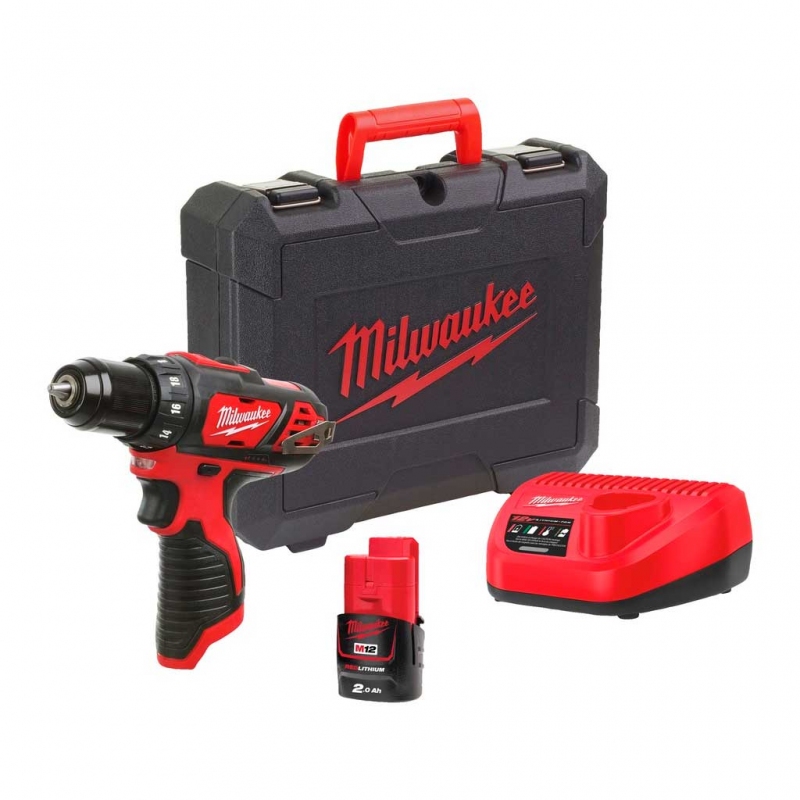 Дриль-шурупокрут акумуляторний Milwaukee M12 BDD-201C (4933479439)