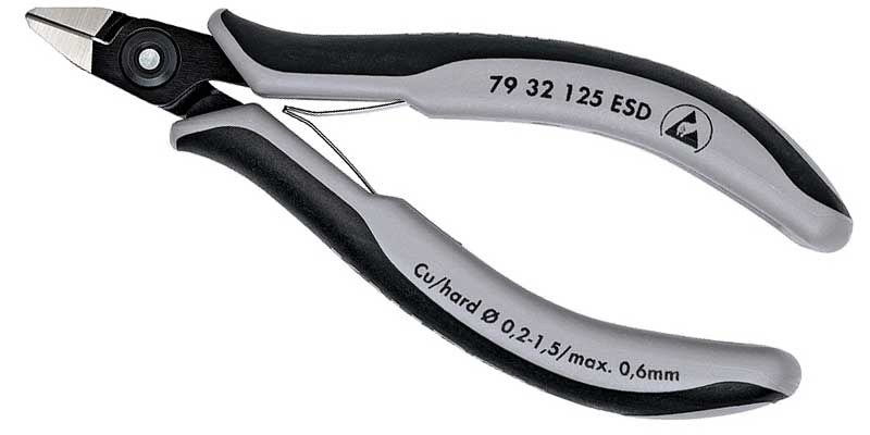 KNIPEX Прецизионные кусачки боковые для электроники 79 32 125 ESD