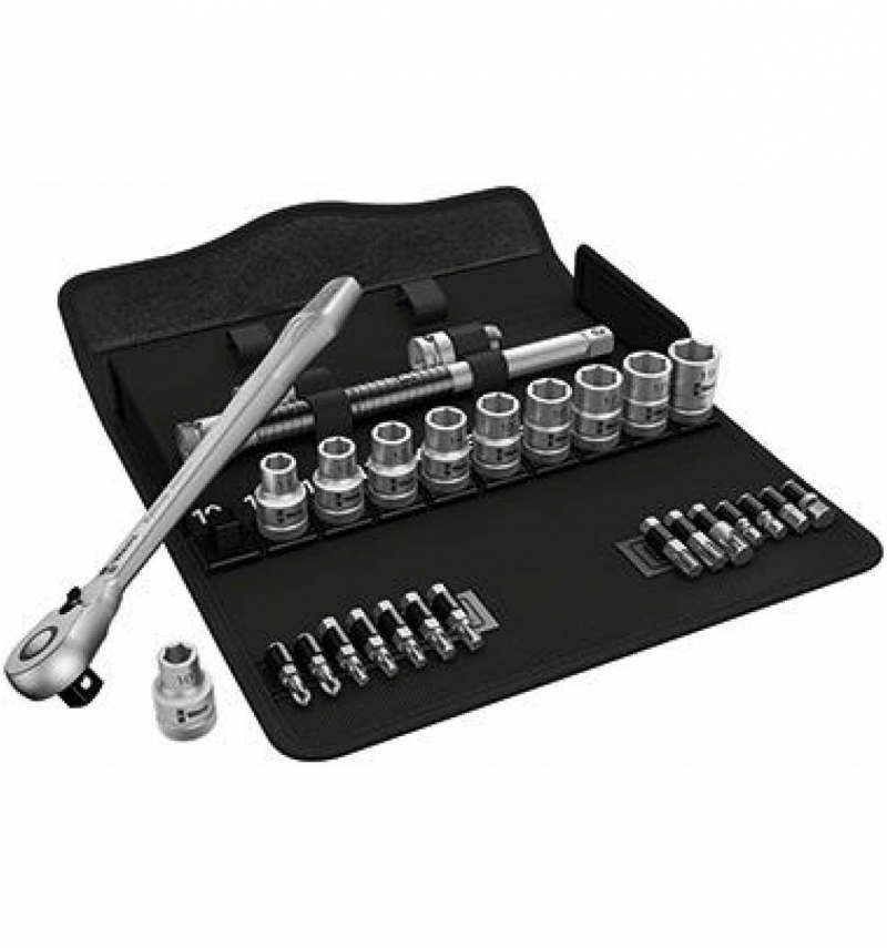 Набор с трещоткой Wera Zyklop Metal Switch 8100 SC 8, привод 1/2