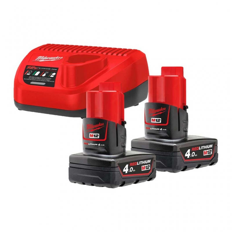 Енергокомплект Milwaukee M12 NRG-402 (4933459211)