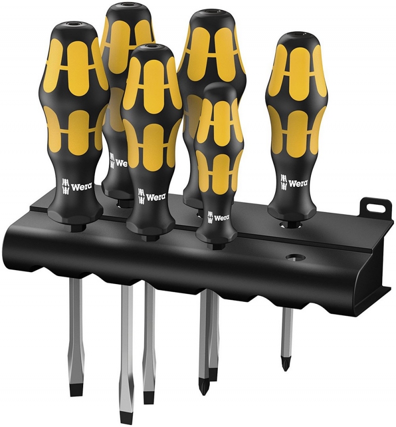 Набор отверток Wera Kraftform 932 S/6 + подставка, 05018283001