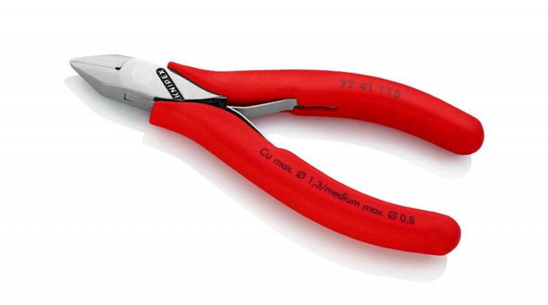  Кусачки боковые для электроники KNIPEX 77 41 115