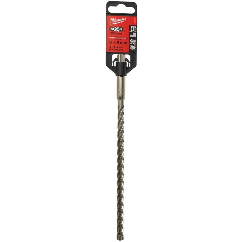 Бур Milwaukee SDS-PLUS MX4 Ø8x215х150 мм (4932352023)