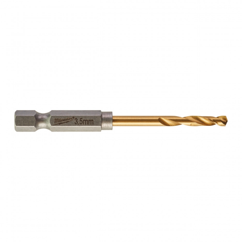 Свердло по металу Milwaukee RedHEX HSS-G TiN, Ø3.5 мм, 2 шт (48894707)