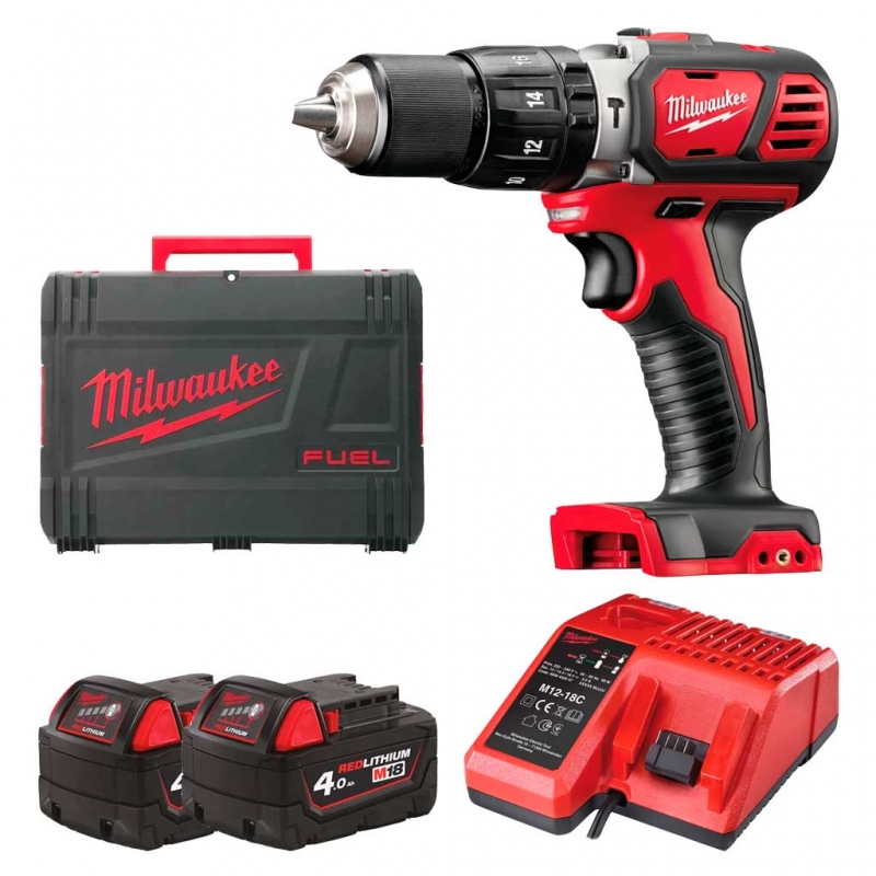 Акумуляторний ударний дриль-шурупокрут Milwaukee M18 BPD-402C (4933443520)