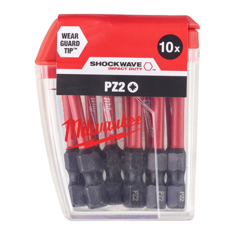 Біта Milwaukee Shockwave PZ2 x 50 мм - 10 шт (4932430866)
