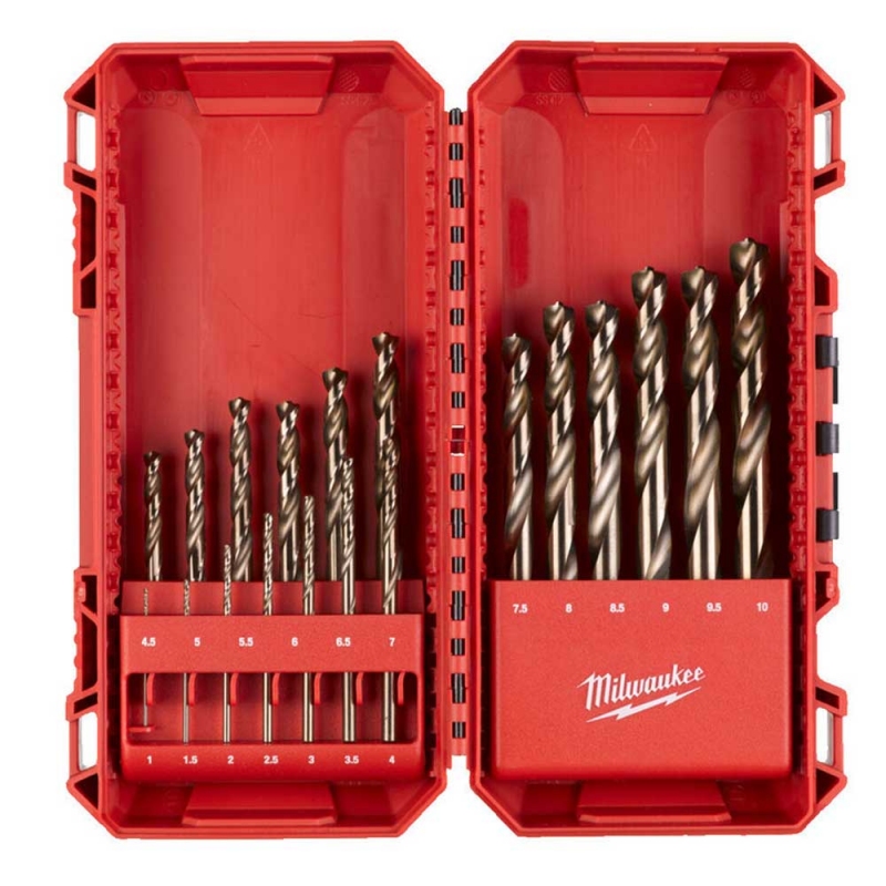 Набір свердл по металу Milwaukee HSS-G RED COBALT 19 шт (4932493867)
