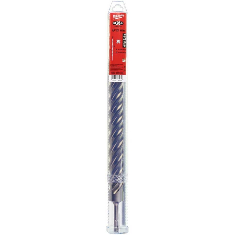 Бур Milwaukee SDS-PLUS MX4 Ø32x450х400 мм (4932399336)