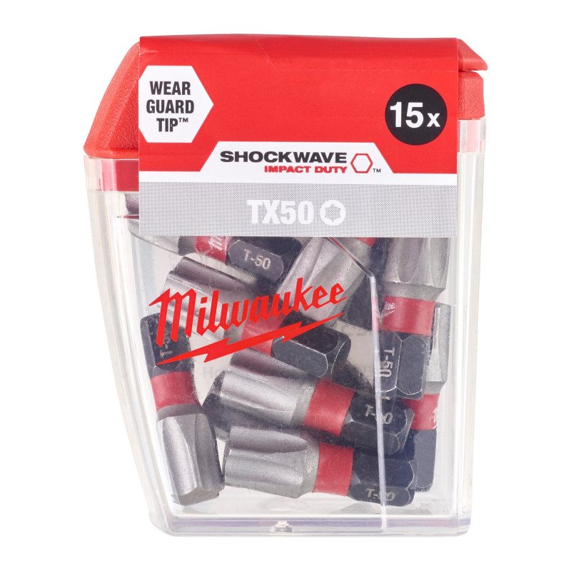 Біта Milwaukee Shockwave TX50 X 25 мм - 15 шт (4932430892)