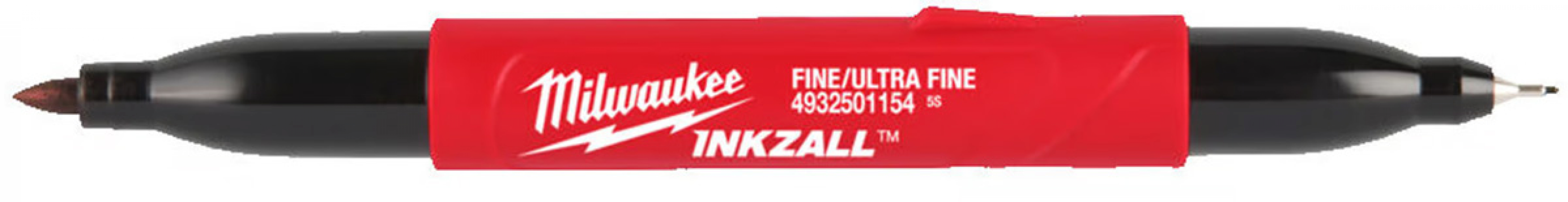 Маркер будівельний двосторонній Milwaukee INKZALL чорний ультратонкий  4932501154