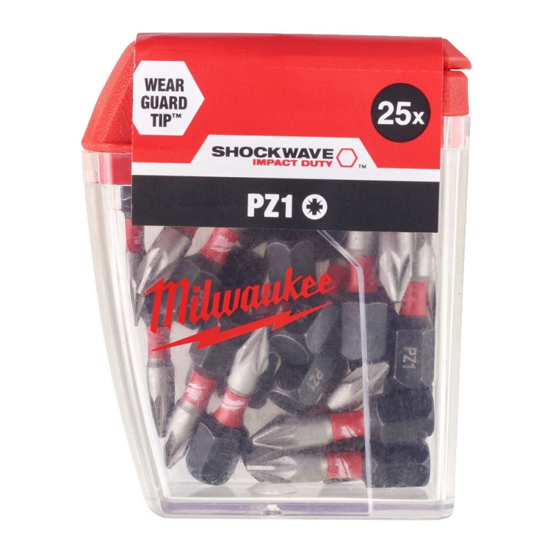 Біта Milwaukee Shockwave PZ1 x 25 мм - 25 шт (4932430861)