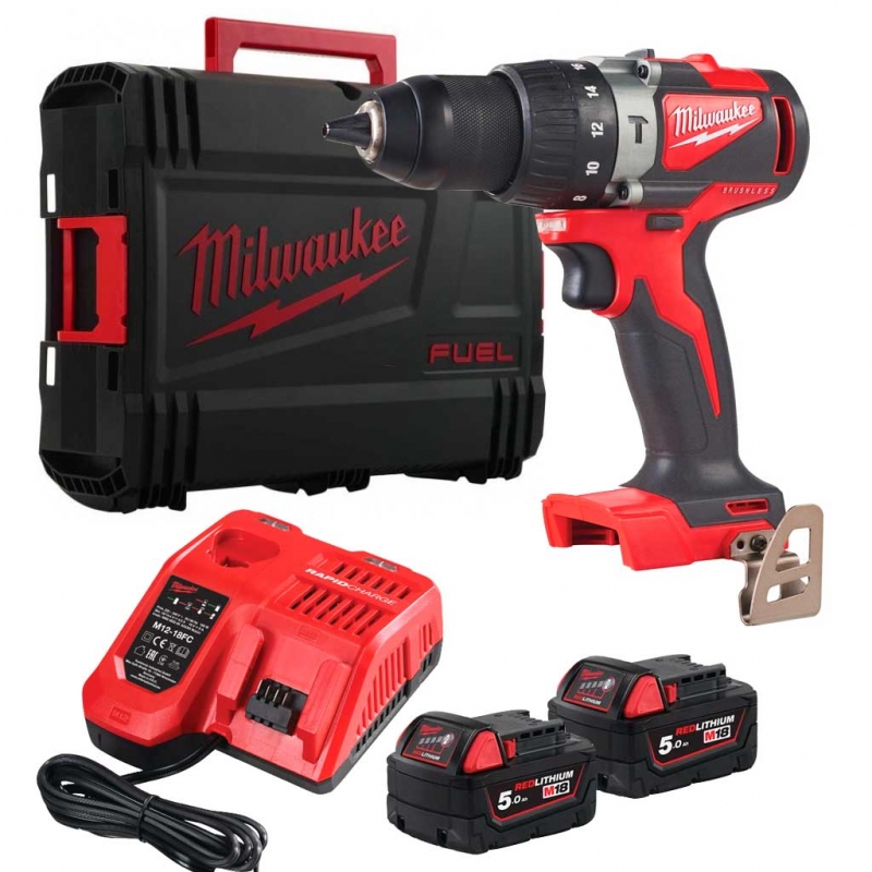 Акумуляторний ударний безщітковий дриль-шурупокрут Milwaukee M18 BLPD2-502X (4933464517)