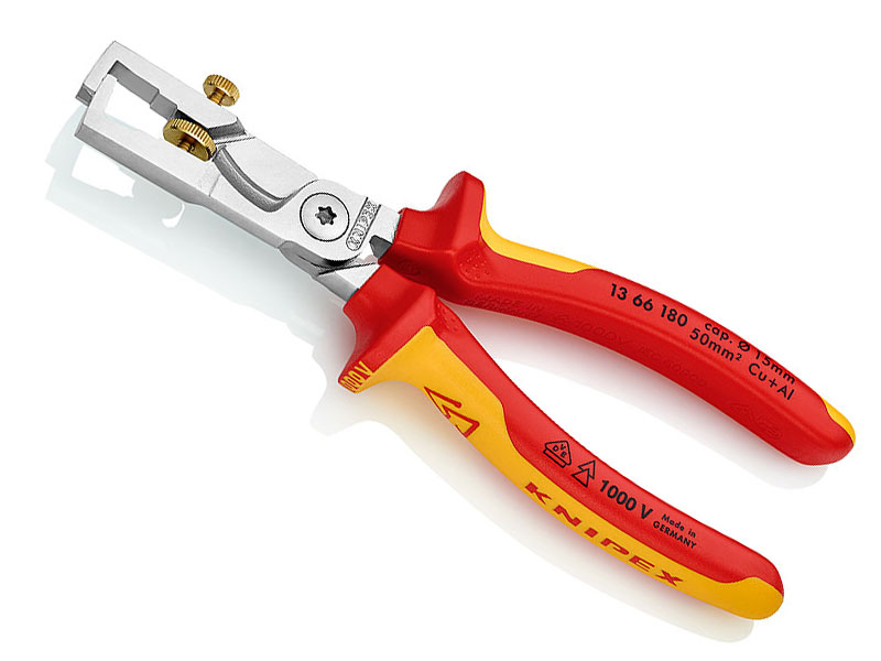 Клещи для удаления изоляции, с функцией резания кабеля, Knipex StriX 13 66 180