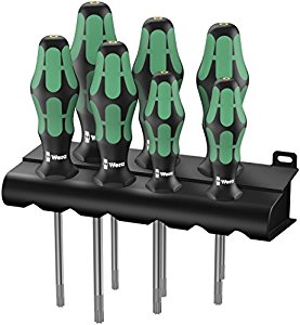 Набор отверток WERA Kraftform Plus 367/7 TORX® HF с фиксирующей функцией, 05223161001