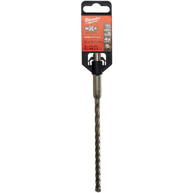 Бур Milwaukee SDS-PLUS MX4 Ø6.5x165х100 мм (4932430146)