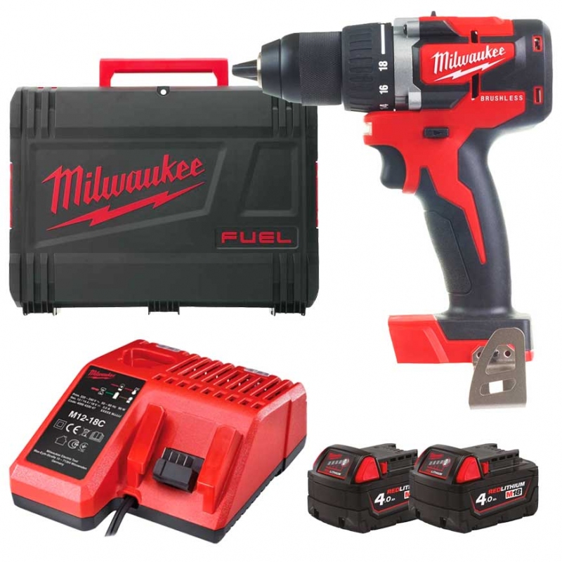 Акумуляторний дриль-шурупокрут Milwaukee M18 CBLDD-402C (4933464539)