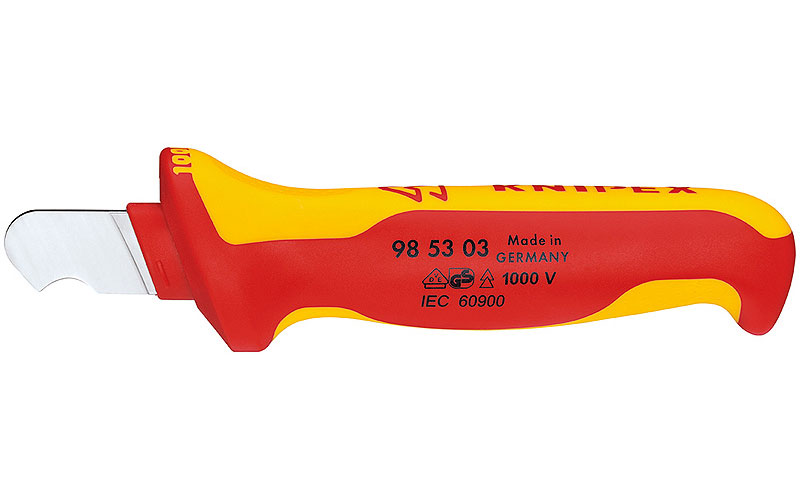 Нож для удаления оболочки круглого кабеля Knipex 98 53 03