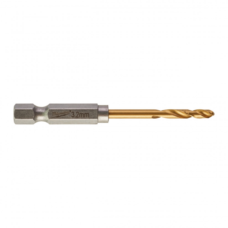 Свердло по металу Milwaukee RedHEX HSS-G TiN, Ø3.2 мм, 2 шт (48894706)