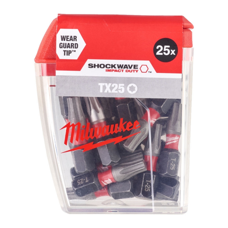 Біта Milwaukee Shockwave TX25 X 25 мм - 25 шт (4932430880)