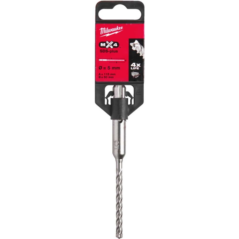 Бур Milwaukee SDS-PLUS MX4 Ø5x115х50 мм (4932352007)