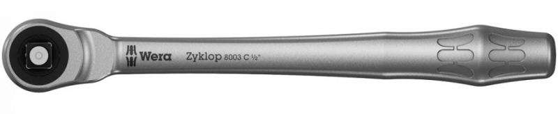 Трещотка Wera Zyklop Metal Push 8003 C, привод 1/2
