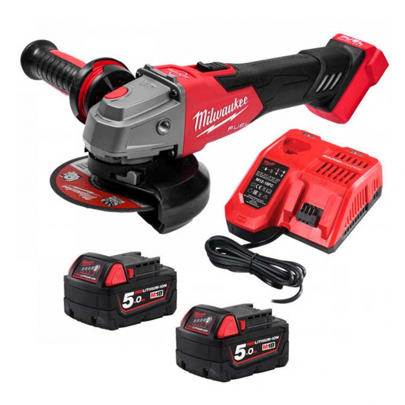 Кутова шліфувальна машинка Milwaukee M18 FSAG125XB-502X (4933478430)