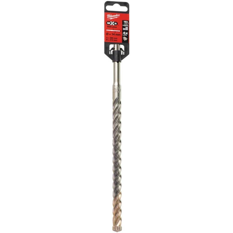 Бур Milwaukee SDS-PLUS MX4 Ø14x260х200 мм (4932352949)