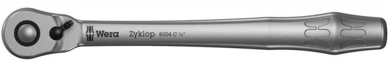 Трещотка Wera Zyklop Metal Switch 8004 C, привод 1/2