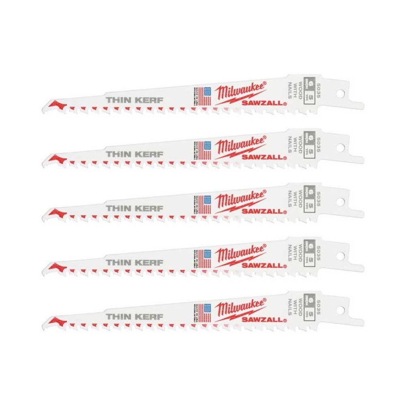 Полотно для шабельної пили FANG TIP Milwaukee (деревина з цвяхами) 5 шт (48005035)