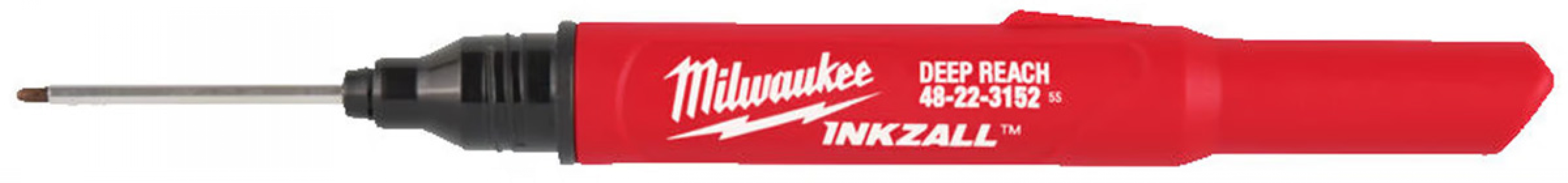 Маркер будівельний Milwaukee INKZALL Deep Reach чорний ультратонкий 4932501147