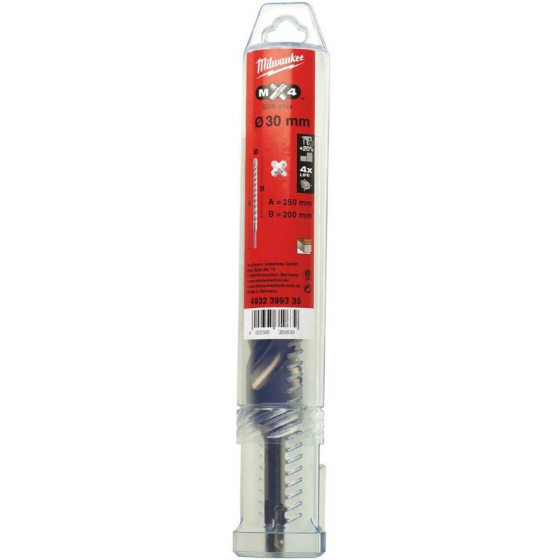 Бур Milwaukee SDS-PLUS MX4 Ø30x250х200 мм (4932399335)