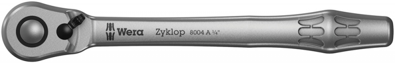 Трещотка Wera Zyklop Metal Switch 8004 A, привод 1/4