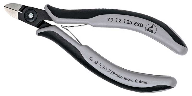 KNIPEX Прецизионные кусачки боковые для электроники 79 12 125 ESD