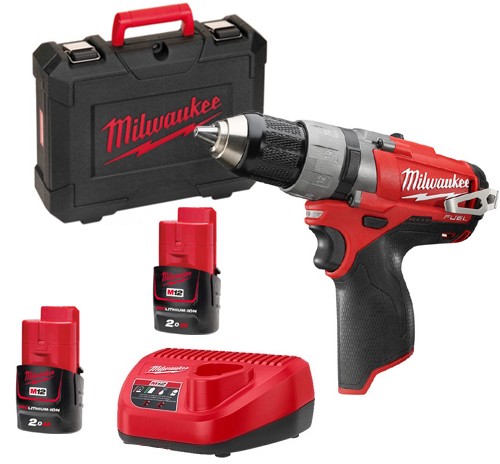Шуруповерт аккумуляторный с функцией удара Milwaukee M12 Fuel CPD-202C