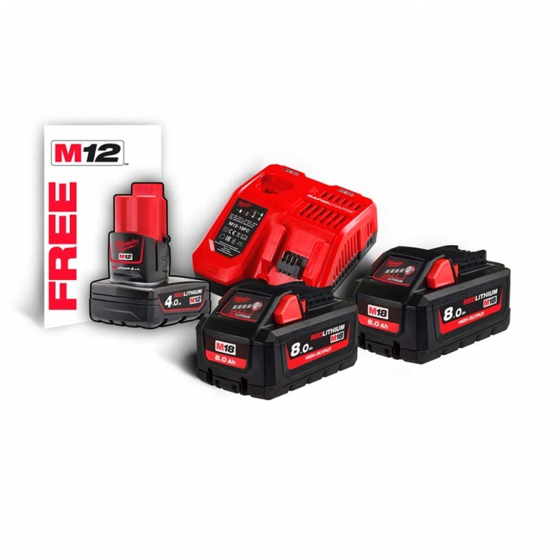 Енергокомплект Milwaukee M18 HNRG-802 (4933471073)