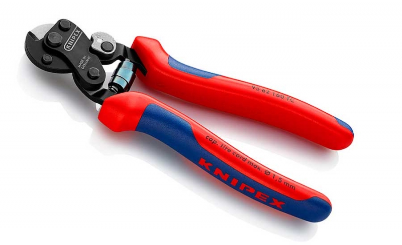 Ножницы для резки особо прочного проволочного троса 160мм, KNIPEX 95 62 160 TC