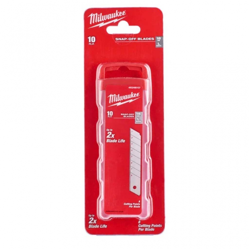 Леза сегментні Milwaukee 18 мм 10 шт. 4932480107