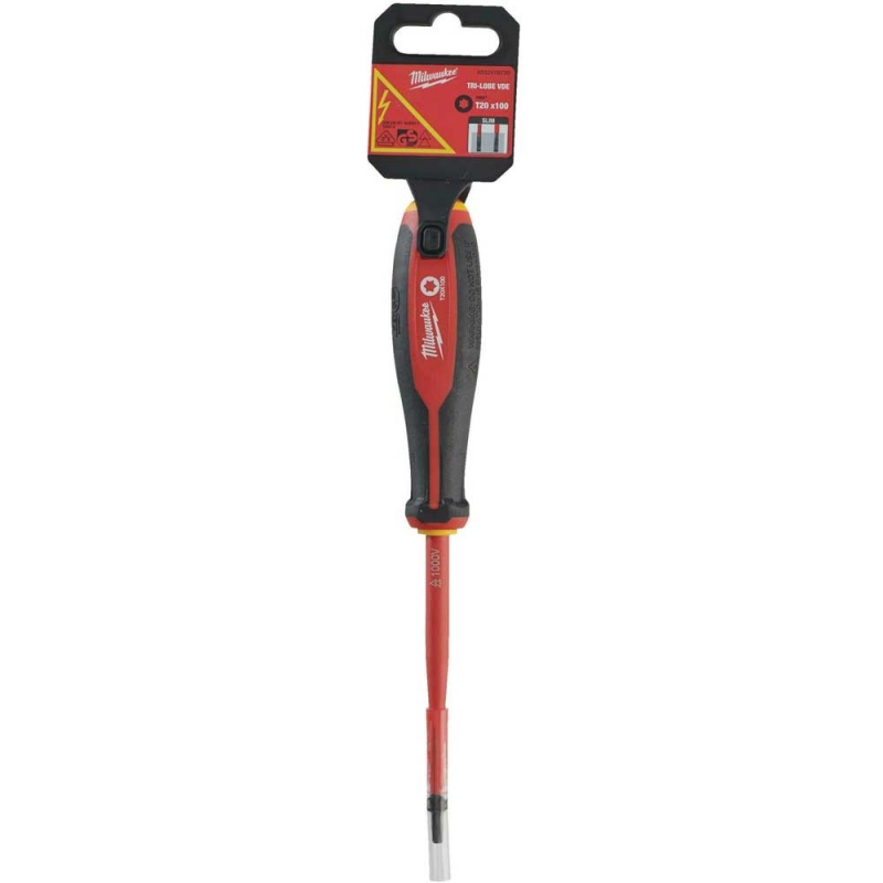 Викрутка VDE діелектрична Milwaukee T20 x 100 (4932478730)