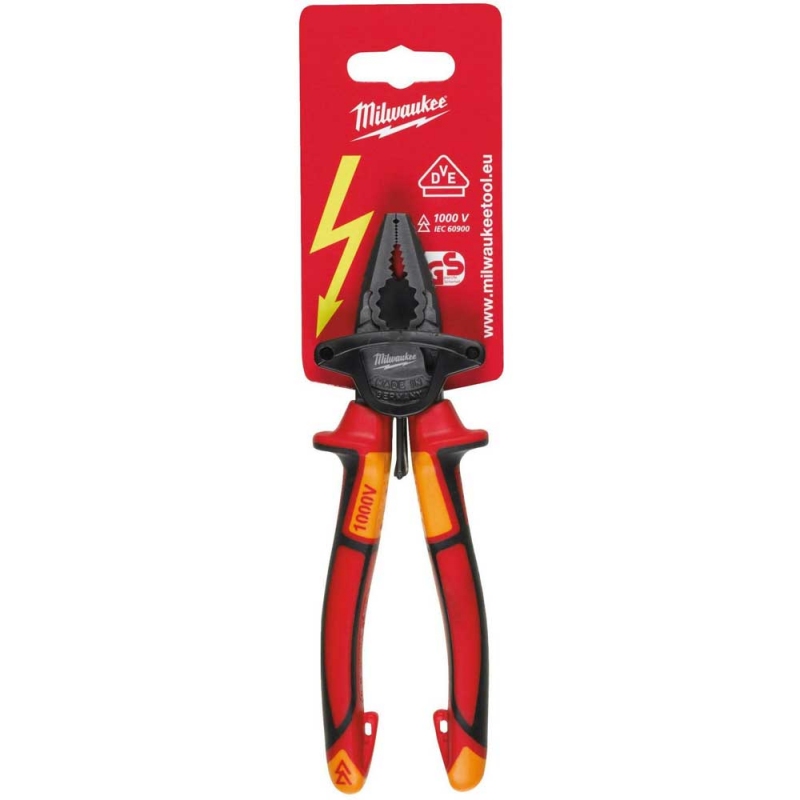 Пасатижі VDE діелектричні Milwaukee 180 мм (4932464572)