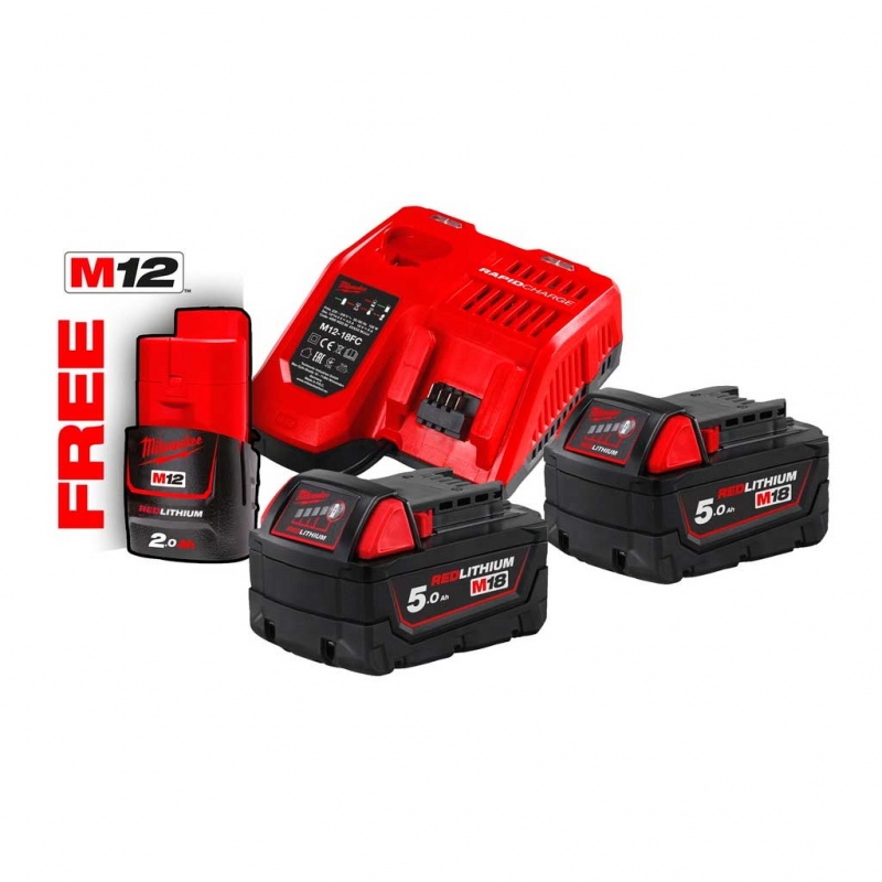 Енергокомплект Milwaukee M18 NRG-502 (4933459217)