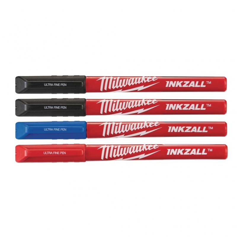 Набір маркерів з надтонким пером Milwaukee InkZAll Fine Tip 4 шт (48223165)