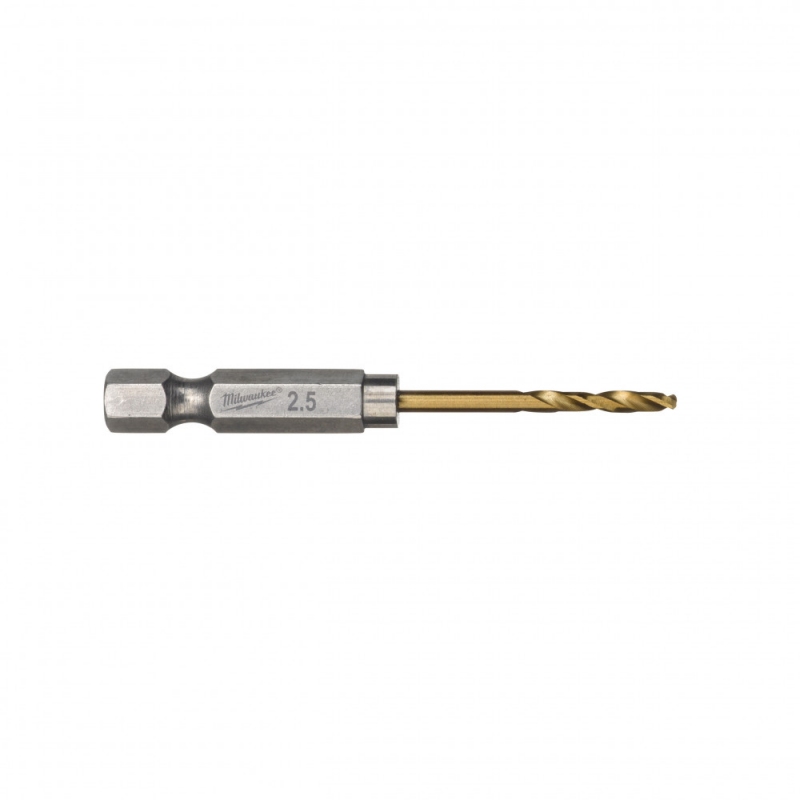 Свердло по металу Milwaukee RedHEX HSS-G TiN, Ø2.5 мм, 2 шт (48894704)