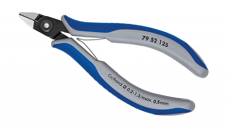 Прецизионные кусачки боковые для электроники KNIPEX 79 52 125