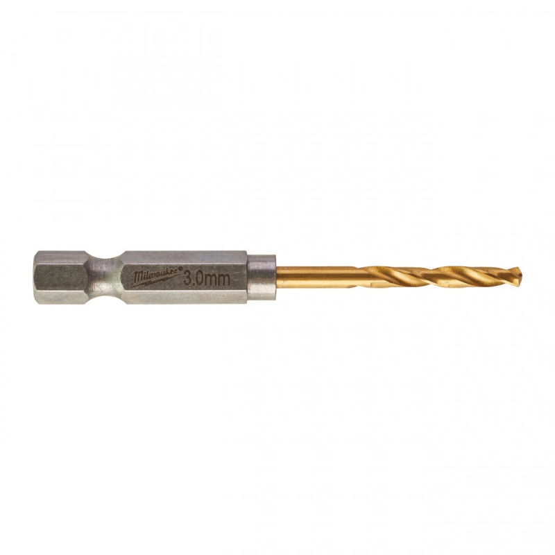 Свердло по металу Milwaukee RedHEX HSS-G TiN, Ø3 мм, 2 шт (48894763)