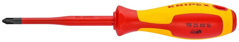 Крестовая отвёртка (тонкая) Pozidriv Knipex 98 25 01 SL