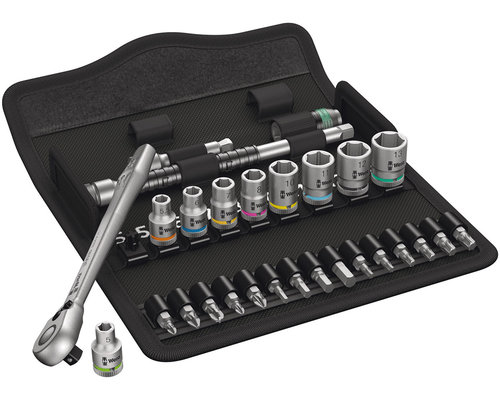 Набор с трещоткой Wera Zyklop Metal Switch 8100 SA 11, привод 1/4