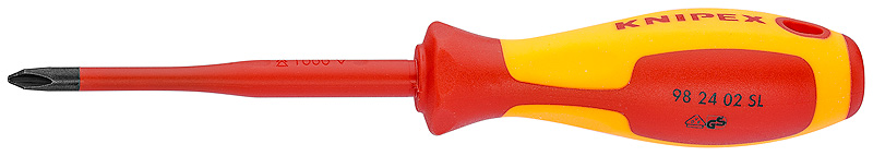 Крестовая отвёртка (тонкая) Phillips Knipex 98 24 01 SL